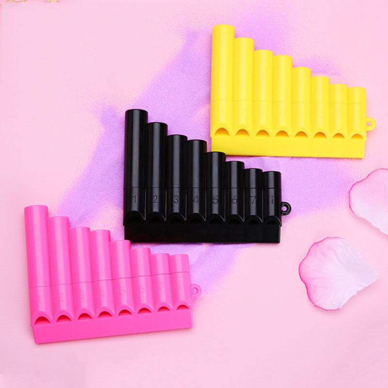 Treblås fløyte 8 rør plast rad fløyte flauta panpipe håndlagde pan fløyter flauta barn musikkinstrumenter