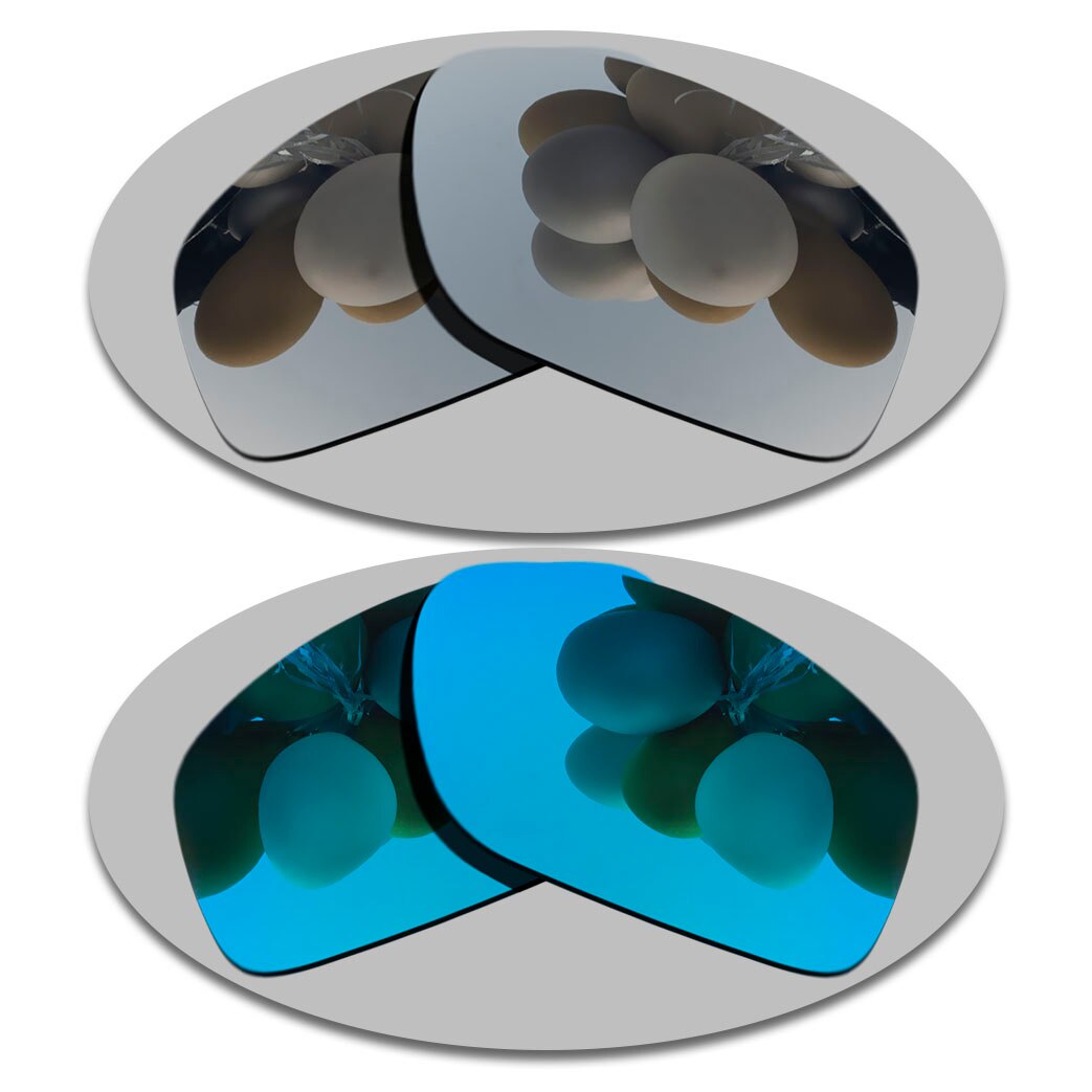 Polarized Sunglasses Replacement Lenses for-Tincan Frame - Varities: Silver-Sky Blue