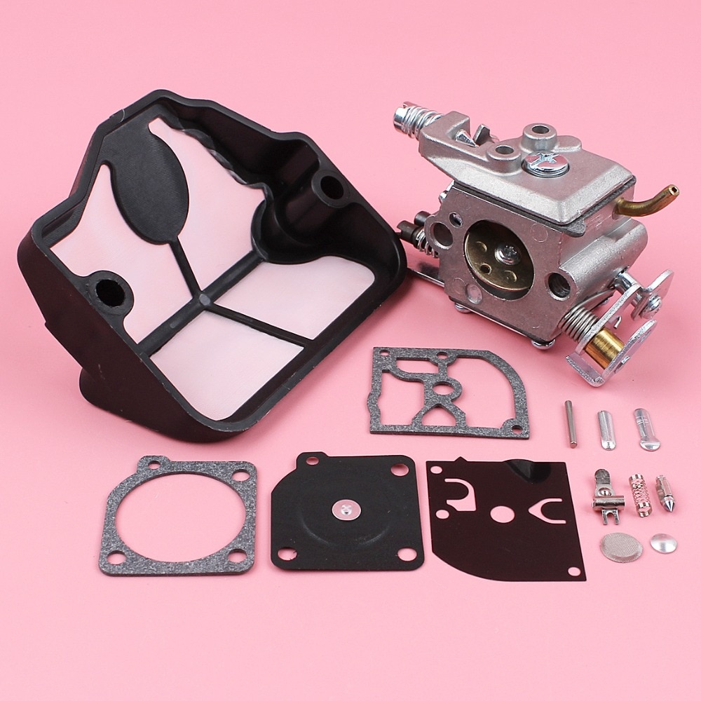 Förgasare luftfilter kolhydrat ombyggnad reparationssats för husqvarna 36 41 136 137 141 142 motorsåg reservdel zama  c1q-w29e