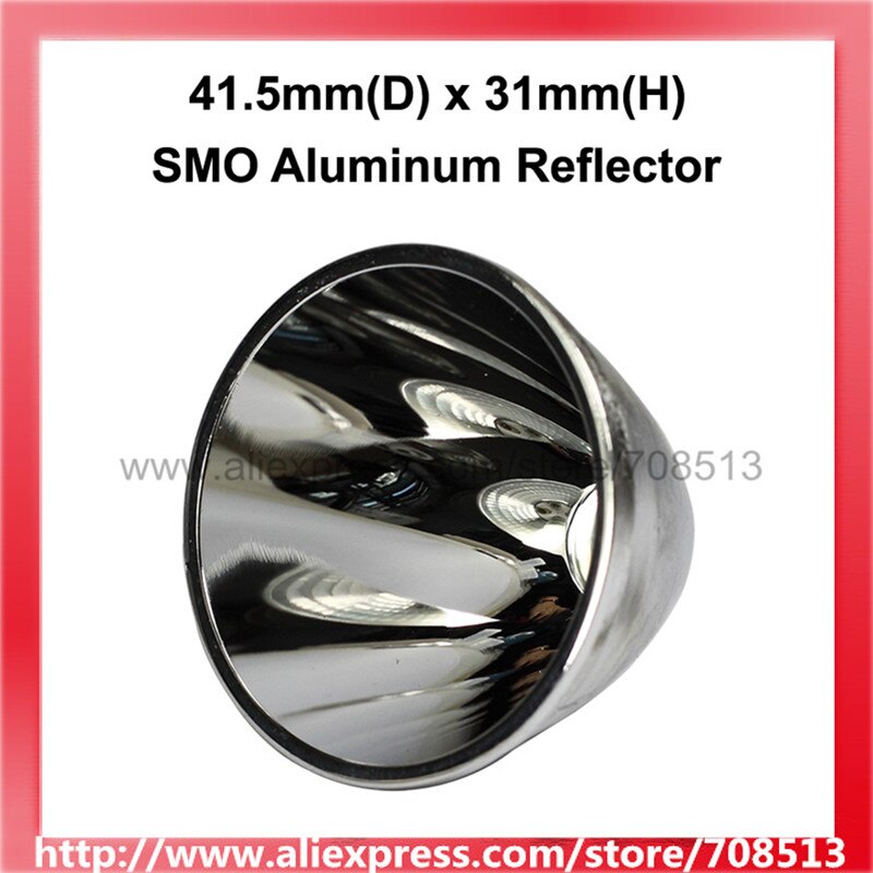 41.5 Mm (D) X 31 Mm (H) Smo Aluminium Reflector Voor Cree Xp Serie Led