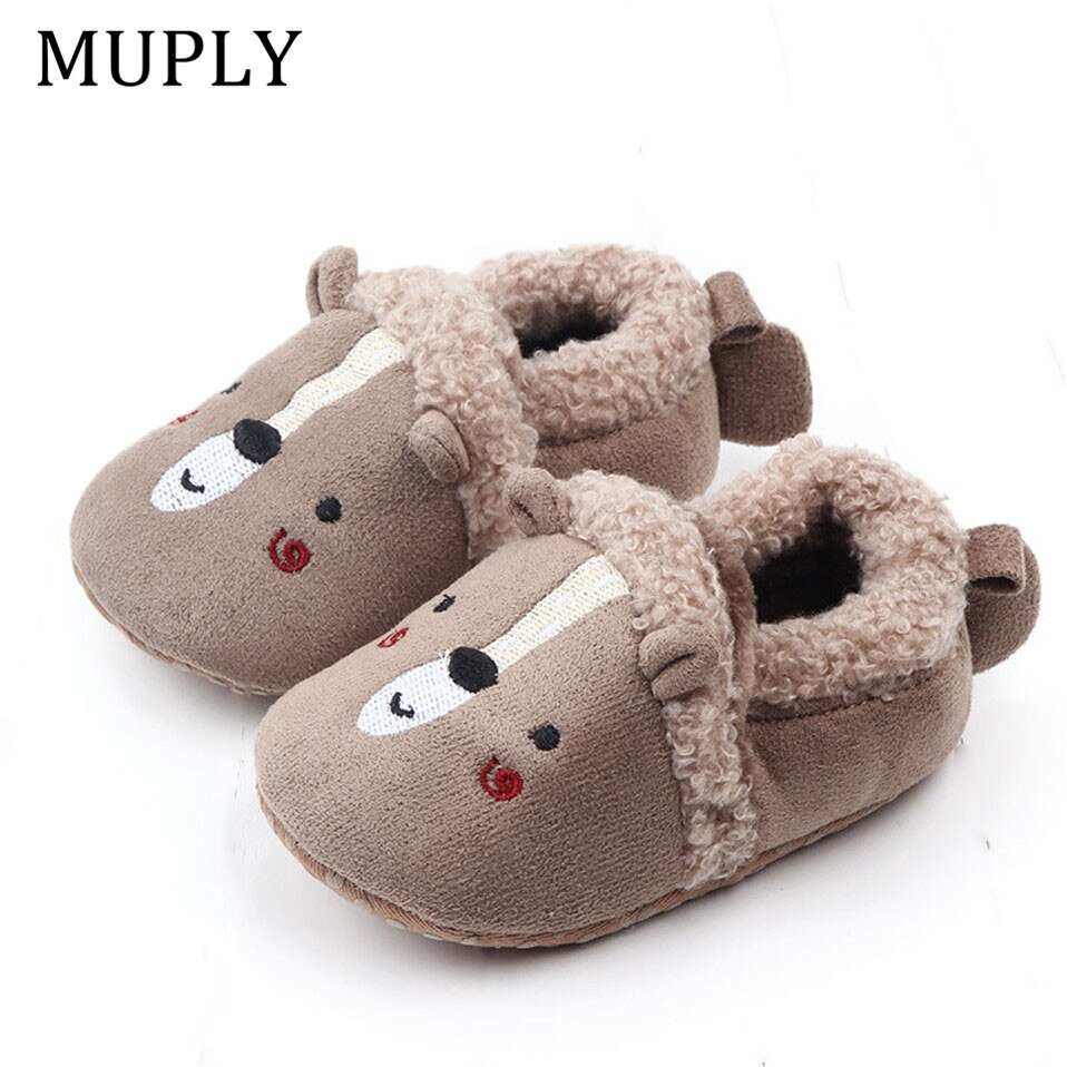 Zapatos adorables para bebé, zapatillas para bebé, niño y niña, zapatos de cuna de punto, zapatillas antideslizantes de dibujos animados para bebé