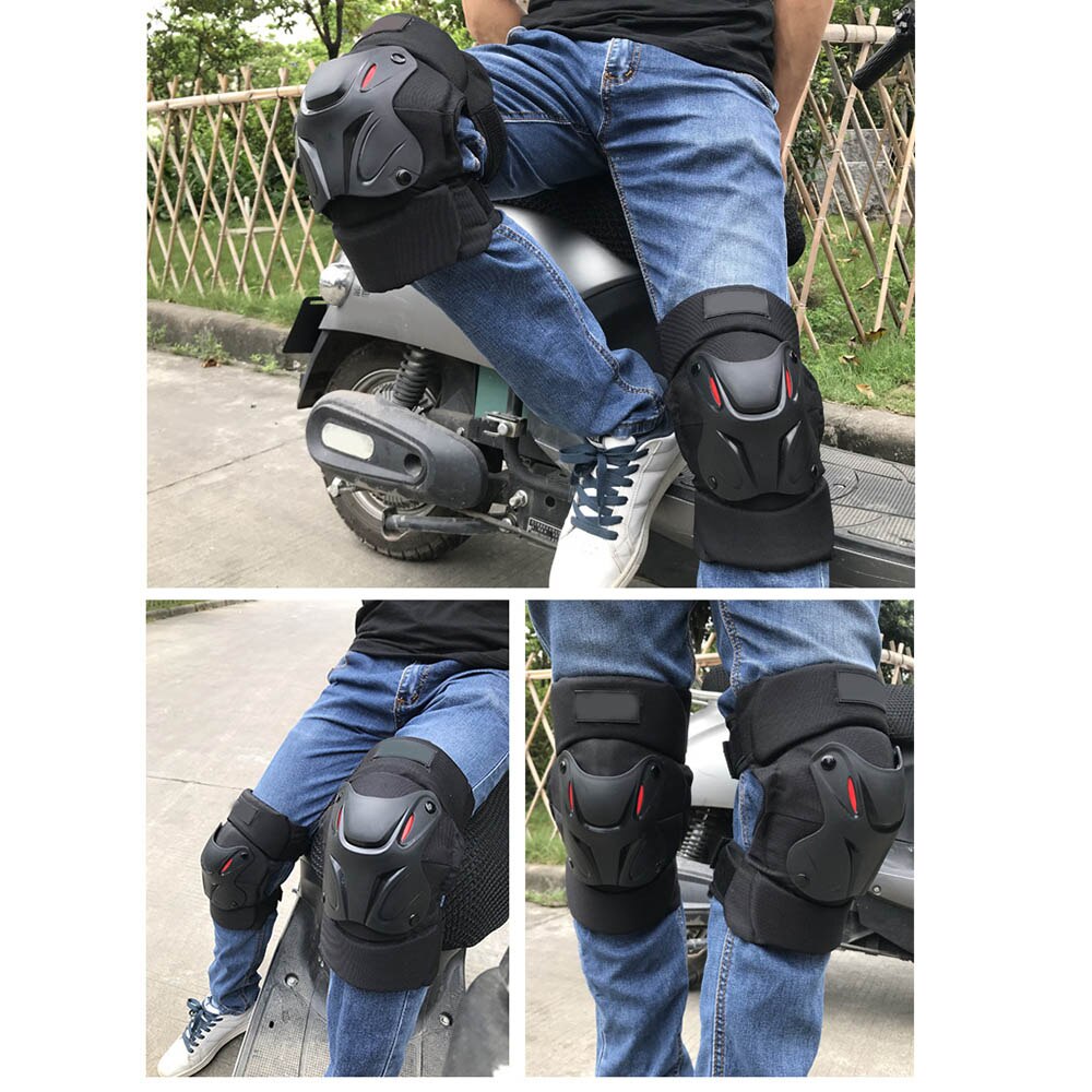 Motorcykel knæpude joelheira motocross knæbeskytter vagt mtb ski beskyttelsesudstyr knæpude knæbøjle motorcykel support værktøj