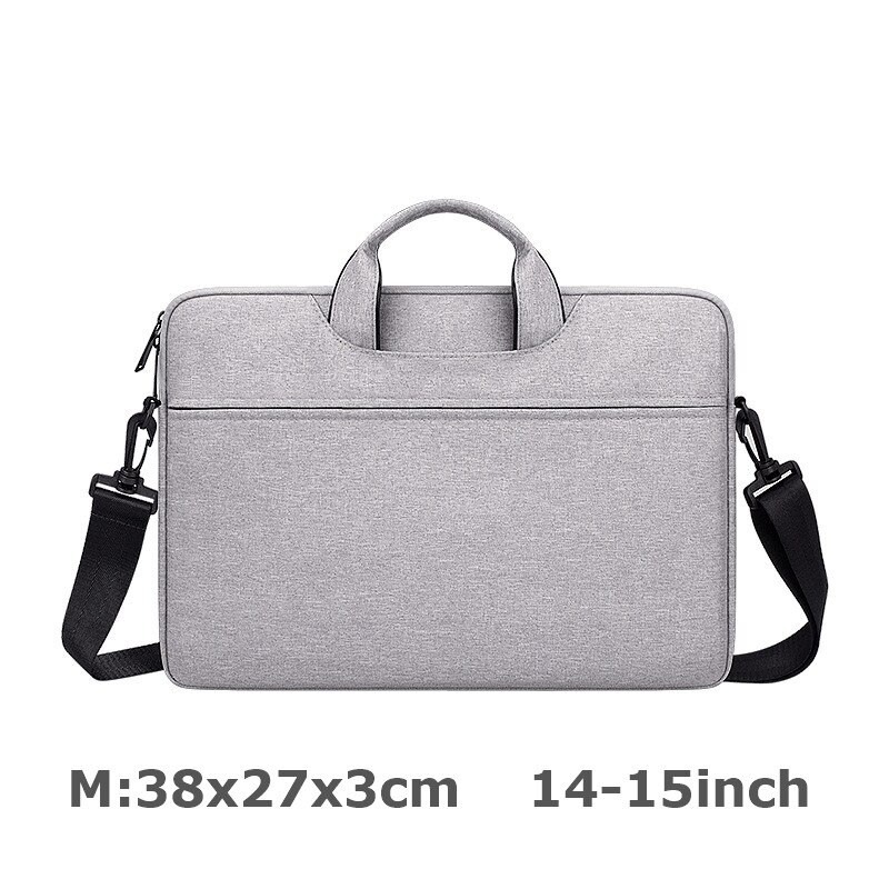 Los hombres portátil maletín Portátil Bolsa de hombro impermeable bolso bandolera para ordenador portátil Ordenador Portátil Bolsa: 3-M