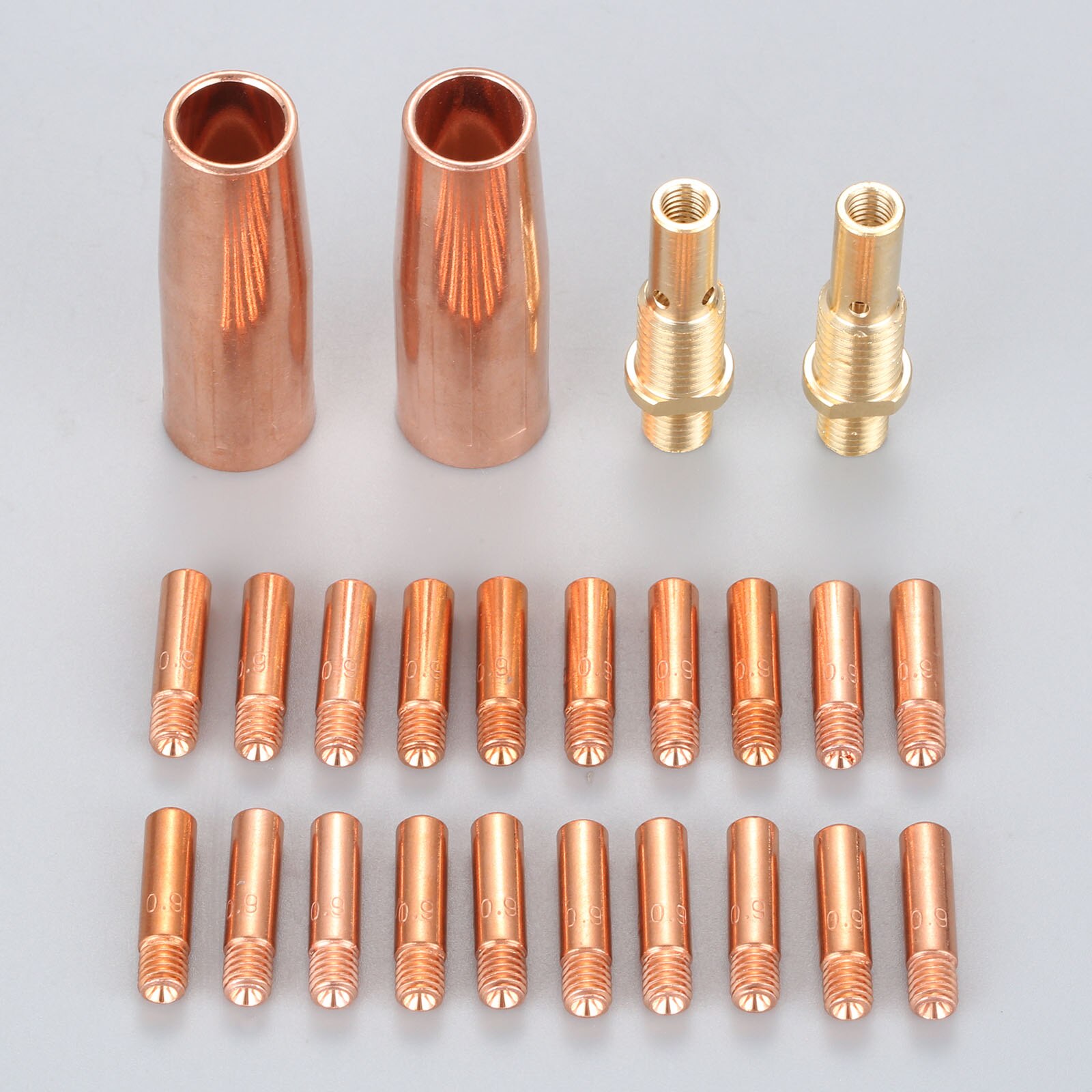 24Pcs MIG Welding Gun Kit .035" Tip Nozzle Diffuser Fit for Lincoln Magnum Tweco