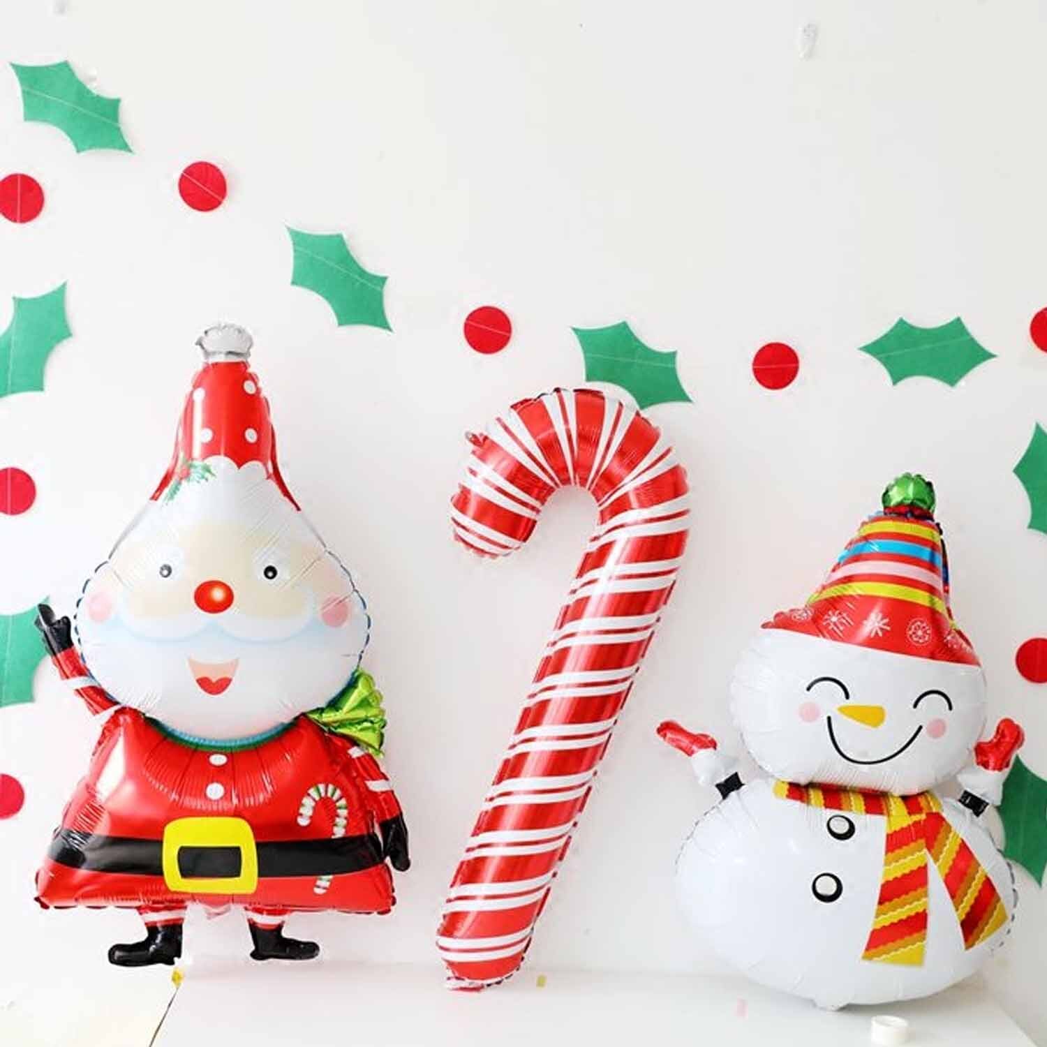 17 stücke Partei Liefert FROHE WEIHNACHTEN Hängen Banner Santa Claus Schneemann Luftballons einstellen für Weihnachten Weihnachten Dekorationen