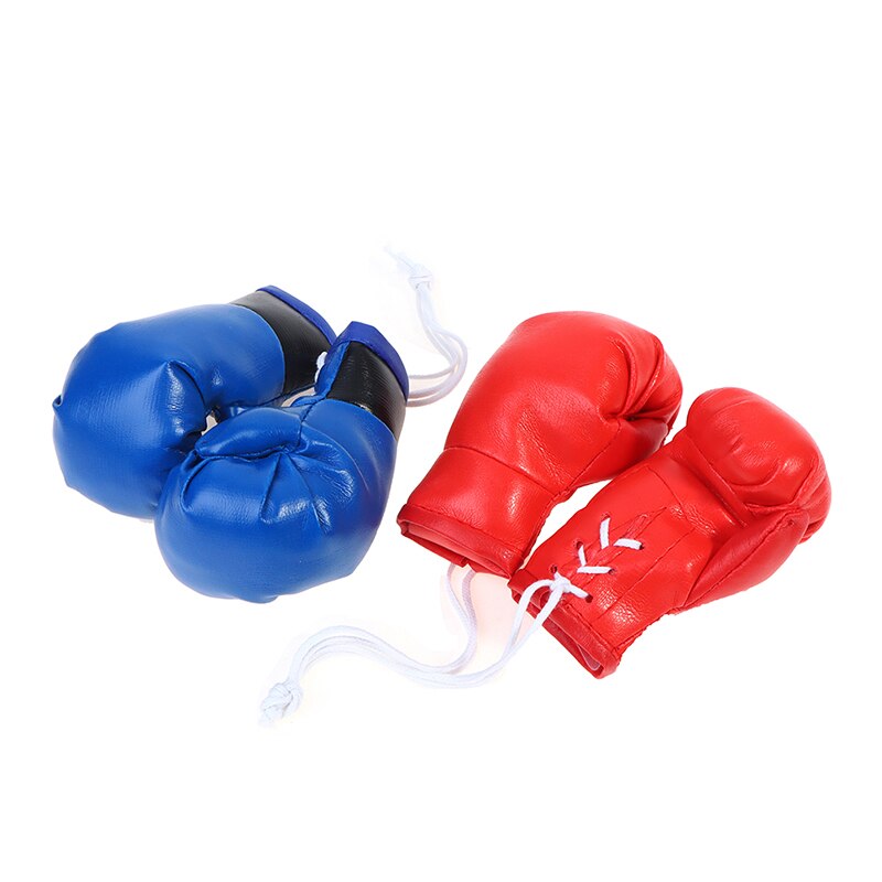 1 par bil boksehandsker hængende spejl læder vedhæng i biltilbehør interiør bil dekoration diy cool ornaments nøglering