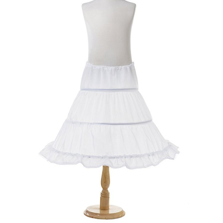 Petticoat Girl Wedding Skirt Slip Kids Girls Underskirt Children Clothes Ballet White Skirt 7 8 Years Petticoat