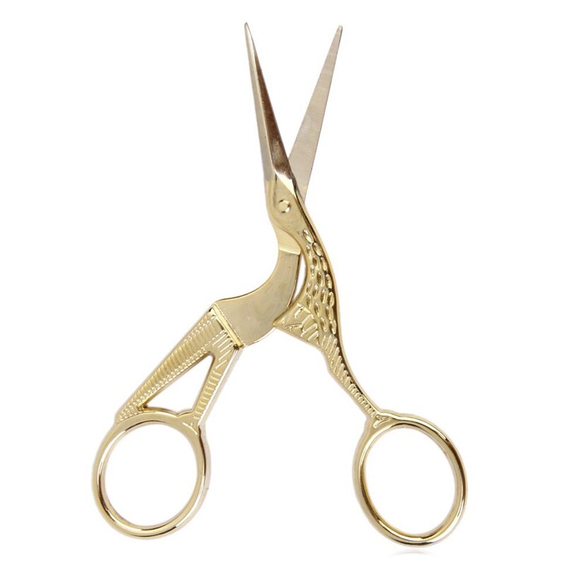 retro żuraw nożyczki robić szycia 11.5 cm złoty
