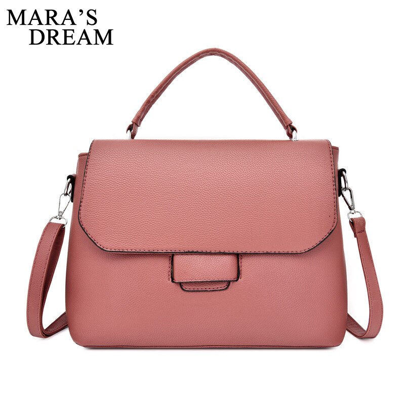 Maras dröm enfärgad pendlarväska trend vild axelväska enkel atmosfär messengerväska med stor kapacitet