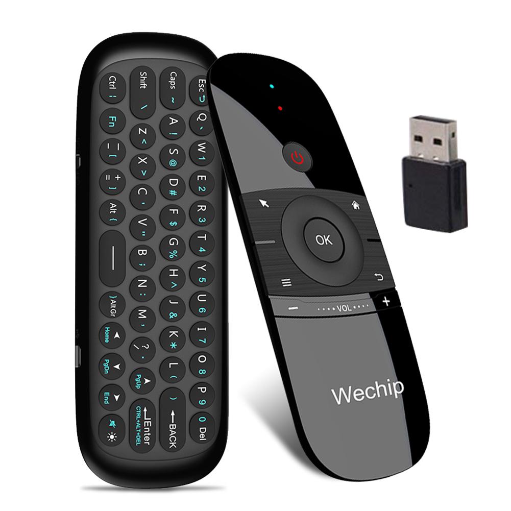 W1 2.4G Oplaadbare Bluetooth Toetsenbord En Muis Voor Laptop Smart Tv Box Pc Draadloze Air Mouse Controller Клавиатура Беспроводна