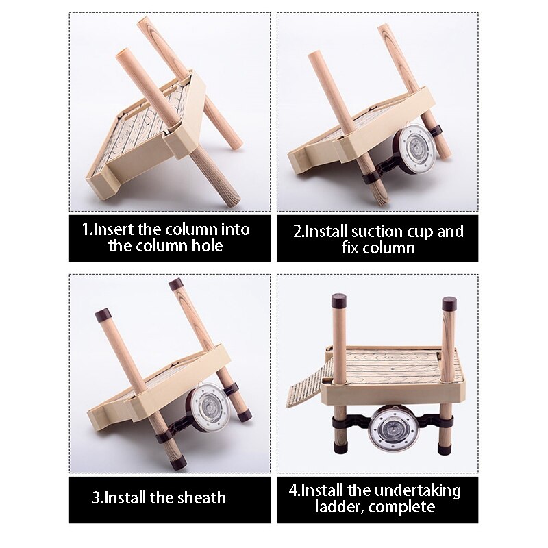 Flytande sköldpaddsdocka och simplattform - dekoration, funktionalitet, naturlig inspiration