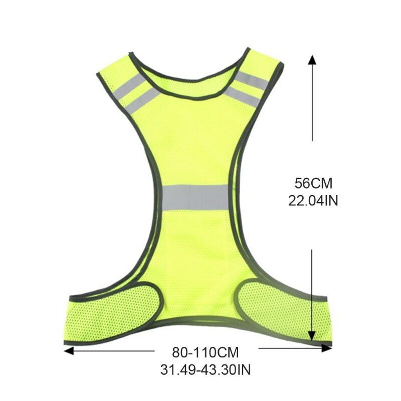 Chaleco reflectante para conducción nocturna al aire libre, chaleco deportivo de seguridad para correr