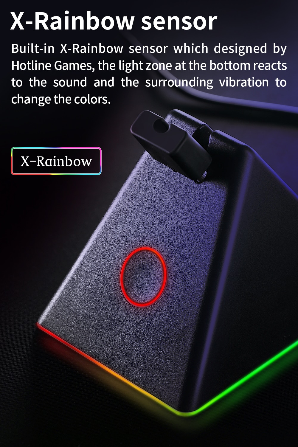 Hotline Games Gaming Mouse cord clip RGB 4.0 Mouse bungee Device Mouse Cord Management System for ZOWIE / Esports FPS Game
