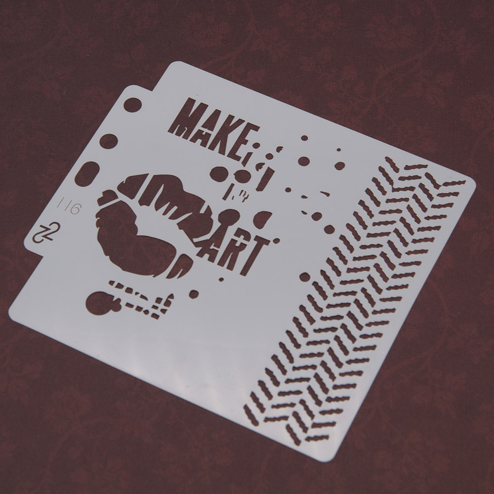 14.1cmx13cm Reusable Plastic Mandala Stencils Painting Templates for Painting DIY Art Projects S116