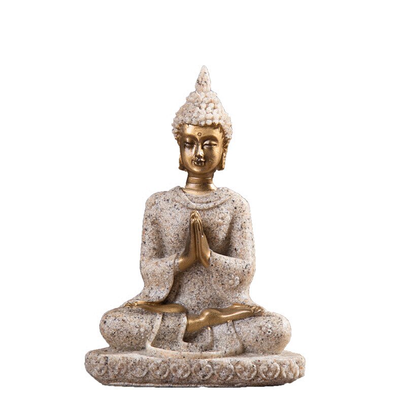 Harts unik buddha figur thailand feng shui skulptur buddhism staty budda lycka ornament för heminredning: 01