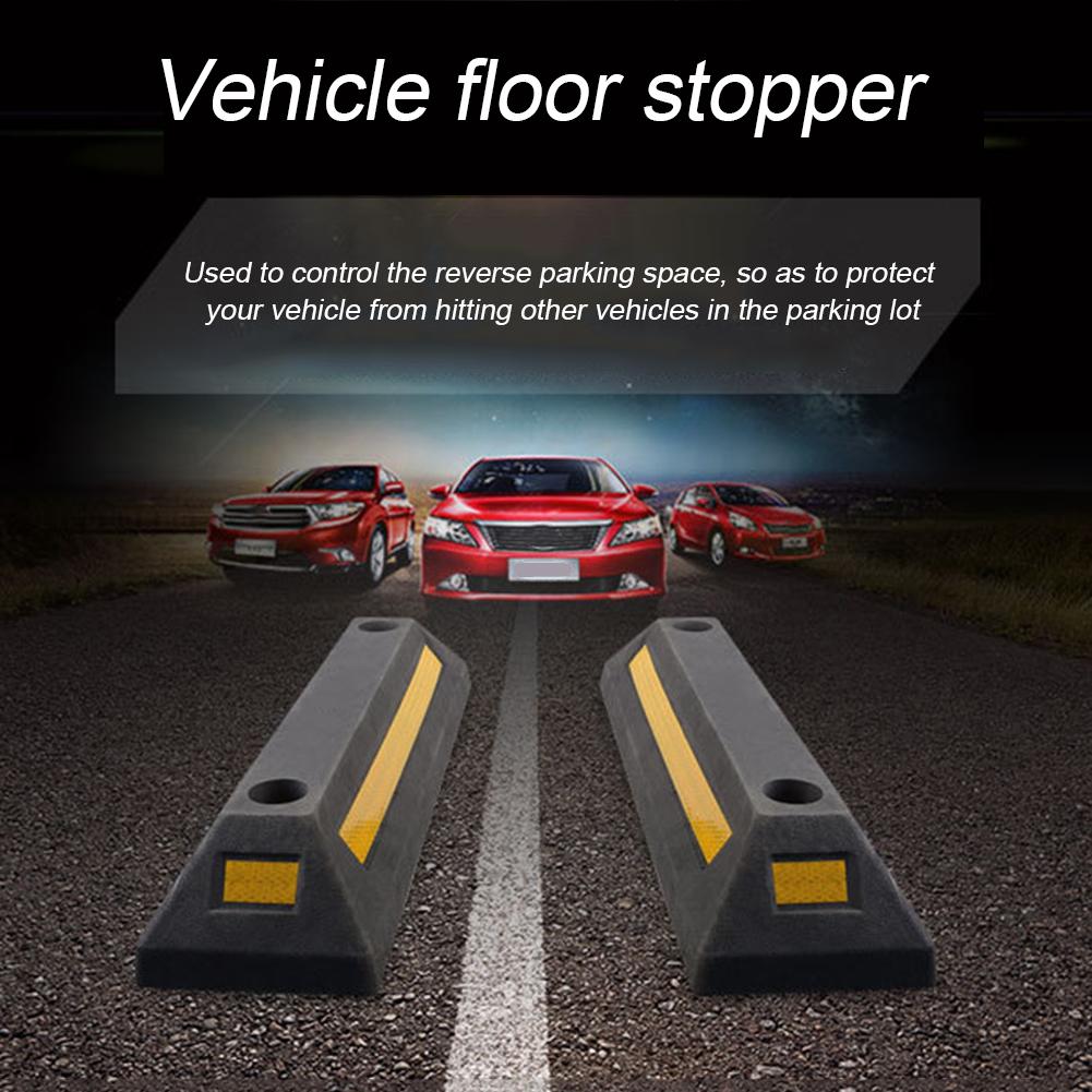 Kjøretøy gulvstopper kraftig parkeringsstopper fortaus autohjulstyringsblokk til parkeringssikkerhet til lastebil