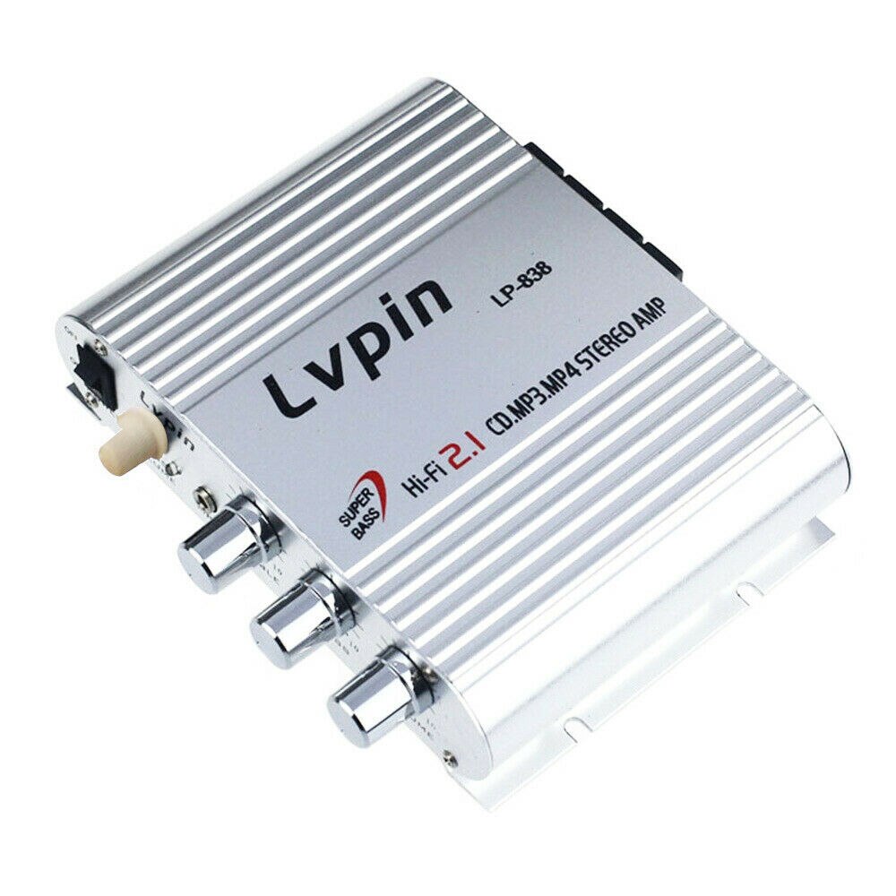 Lvpin 20W 12V Super Bass Mini Hi-Fi Car Stereo Versterker Booster Radio