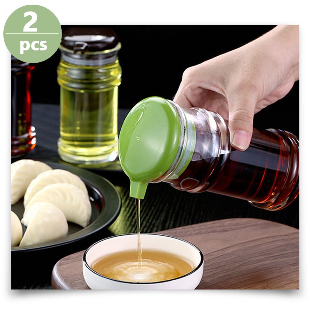 Botella de aceite de cocina para el hogar, tarro de sal y especias, contenedor, 1 Juego