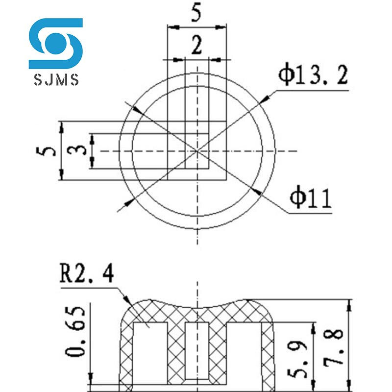Capuchon de bouton-poussoir Tactile Micro A01, 50 pièces, pour interrupteurs 5.8x5.8, 7x7, 8x8x8.5x8.5mm, 7 couleurs, 13.2x7.8MM