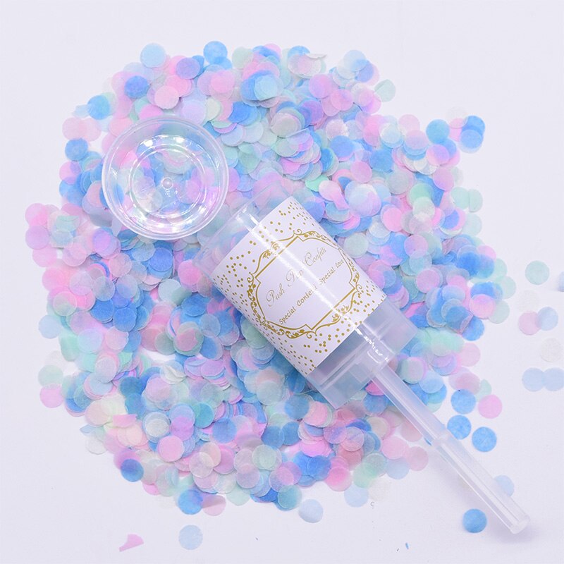 1Pcs Confetti Push Poppers Wedding Bridal Shower Mixed Push Pop Paper Confetti Baby Shower Unicorn Birthday Party Decorations: 11