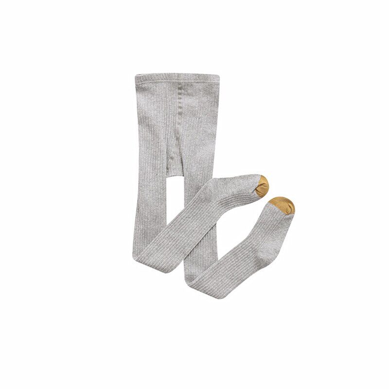 1 2 3 4 5 6 7 8 anos menina collants bebê meias outono inverno quente criança meia-calça kidscotton calças meninas bonitos kf040: 2-4T(L) / light gray