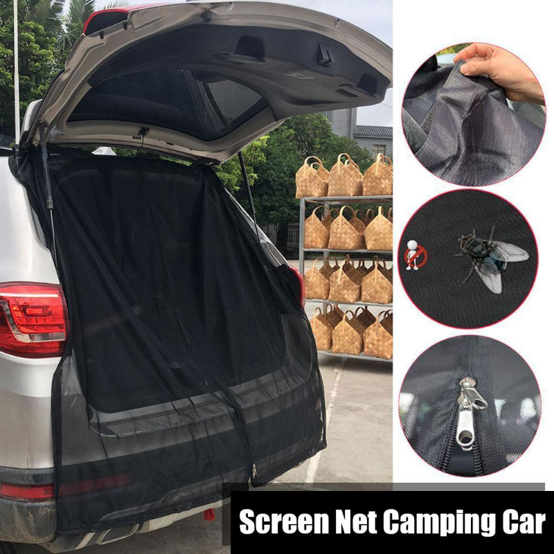 Mosquitera para puerta trasera de coche, pantalla magnética Universal, malla de ventilación para SUV MPV, mosquiteras para moscas y mosquitos de verano