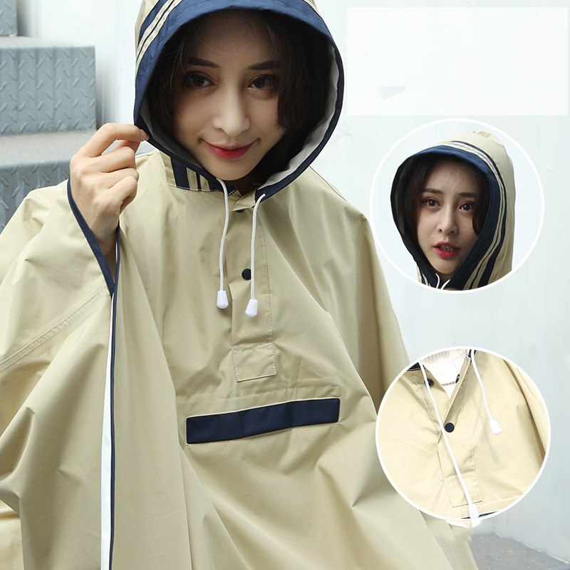 Regenjas Vrouwen Kleding Stijl Japanse En Koreaanse Fan Draagbare Riding Waterdichte Enkele Mode Mantel Windjack Voor Midden S
