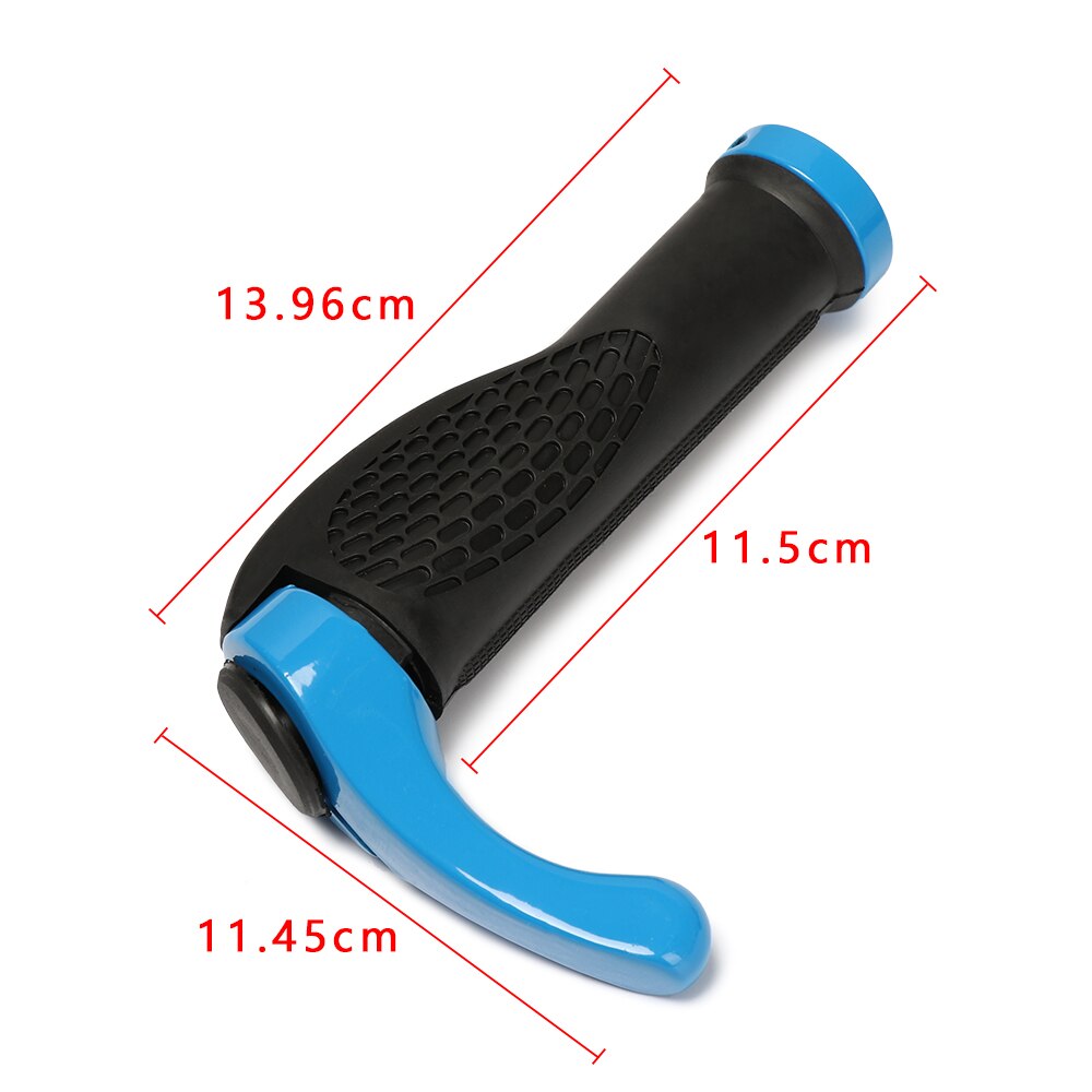 2 uds bicicleta MTB ergonómico mango ranura suave empuñaduras de manillar de goma ciclismo bloqueo manillar bicicleta accesorios