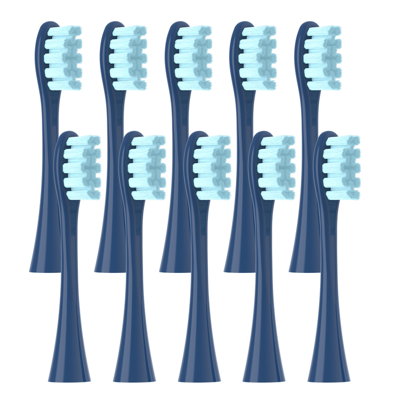 Têtes de brosse à dents électrique pour Oclean, avec capuchons hygiéniques, emballées sous vide. Pour tous les modèles Oclean x pro Elite, X, X Pro, Flow, F1, Air 2: Argent