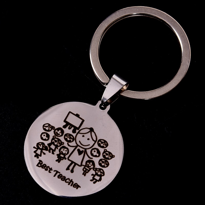 Edelstahl Keychain Lehrer Thanksgiving Teacher'S Tag Lehrer Edelstahl Schmuck Student Senden Lehrer