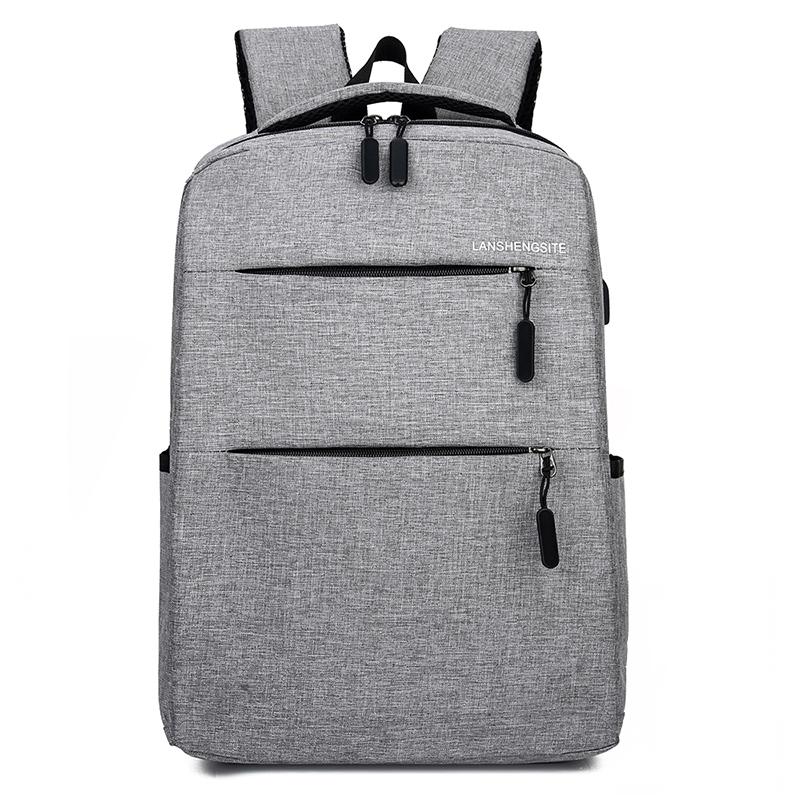 Mochila para mujer estilo oxford a la , mochila impermeable para escuela para adolescentes, mochila de viaje con carga, bolso de hombro femenino: Gray