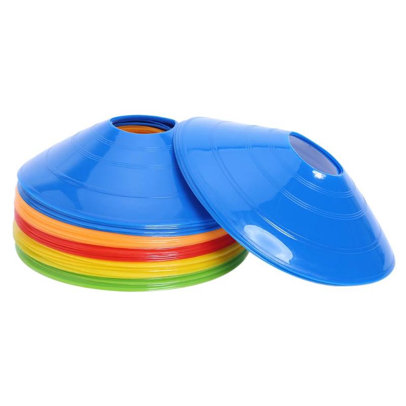 50 Stks/partij Zachte Disc Voetbal Trainingskegels Marker Discs Voetbal Sport Schotel Entertainment Sport Accessoires 5*20 Cm