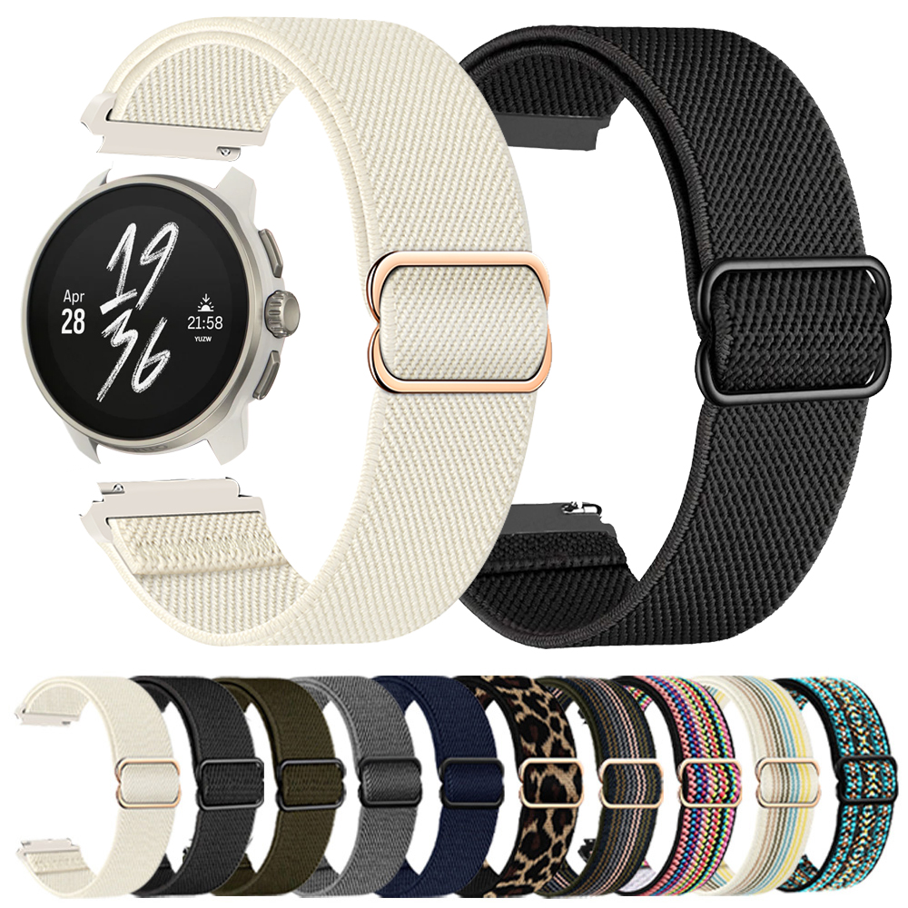 20 x 22mm rem til suunto 5 / 9 peak pro dlc-rem suunto race s/vertical/ocean smartwatch-armbånd flettet nylonrem korrea