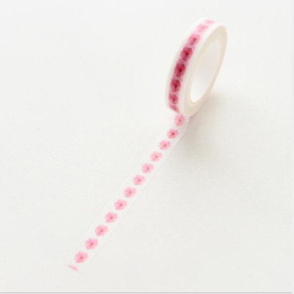 Ruban adhésif Washi Slim, 0.8CM de large, étiquette autocollante, usage quotidien, , amour, fournitures scolaires et de bureau, pour bricolage et Scrapbooking: 5