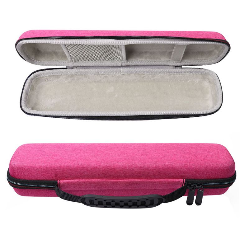 Hard EVA Carrying Case Box Storage Bag for Hair Flat Iron Straightener Curler Hair Styling Accessories: Rose Red