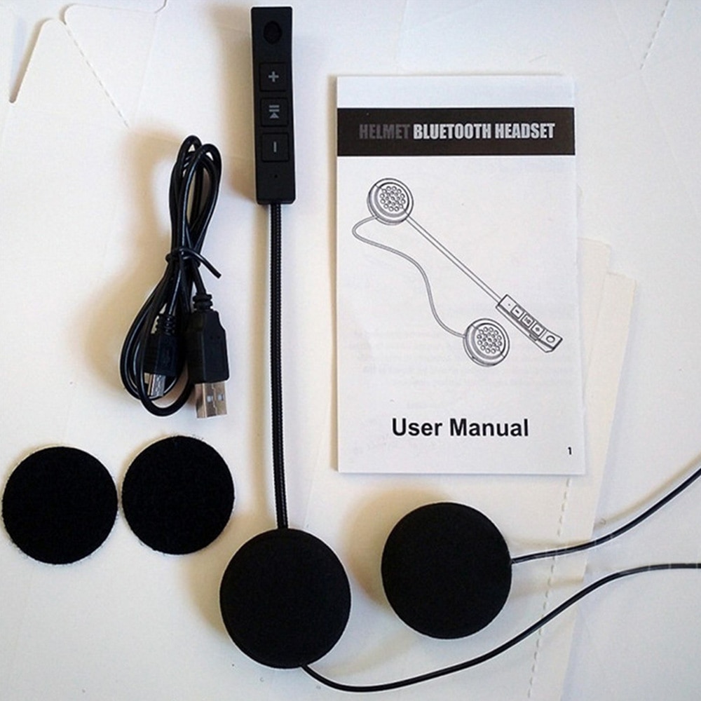 Motorhelm oortelefoon draadloos bluetooth moto headset hoofdtelefoon luidspreker handsfree muziek voor  mp3 mp4 smartphones