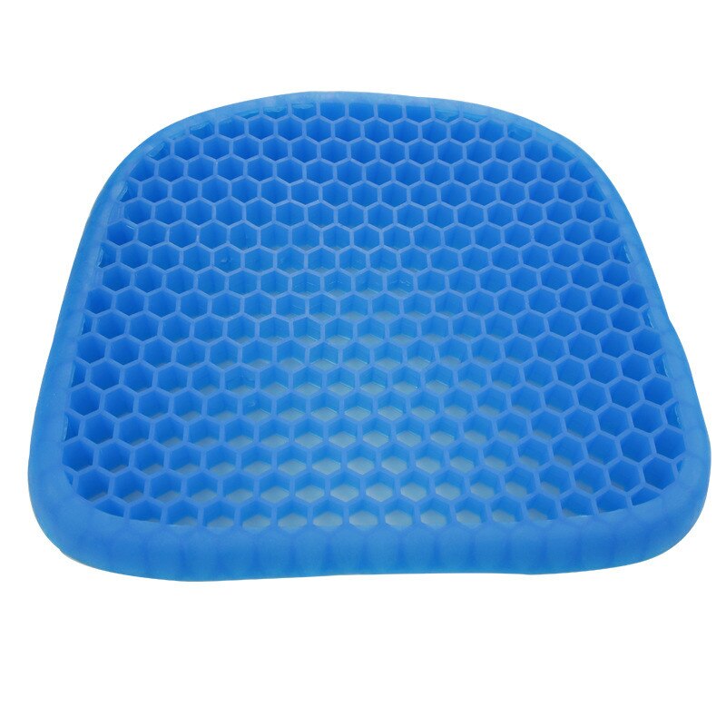 Grote Maat Elastische Gel Kussen Gel Gel Zitten Kussen Honingraat Auto Sofa Kussen Cervicale Gezondheidszorg Pijn Pad Flexibele Gel seat: Default Title