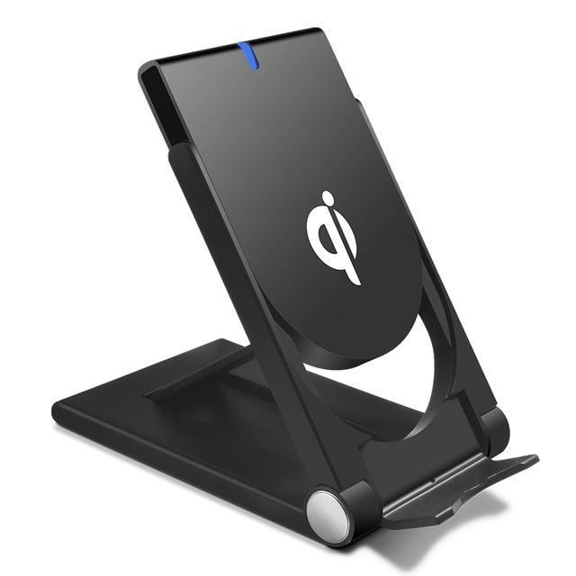 Qi Fast Wireless Charger For Samsung S9 S8 Plus chargeur induction For iPhone Xs Max 8 X Charge Stand For 2100mah Xiaomi Mix 2s: Black