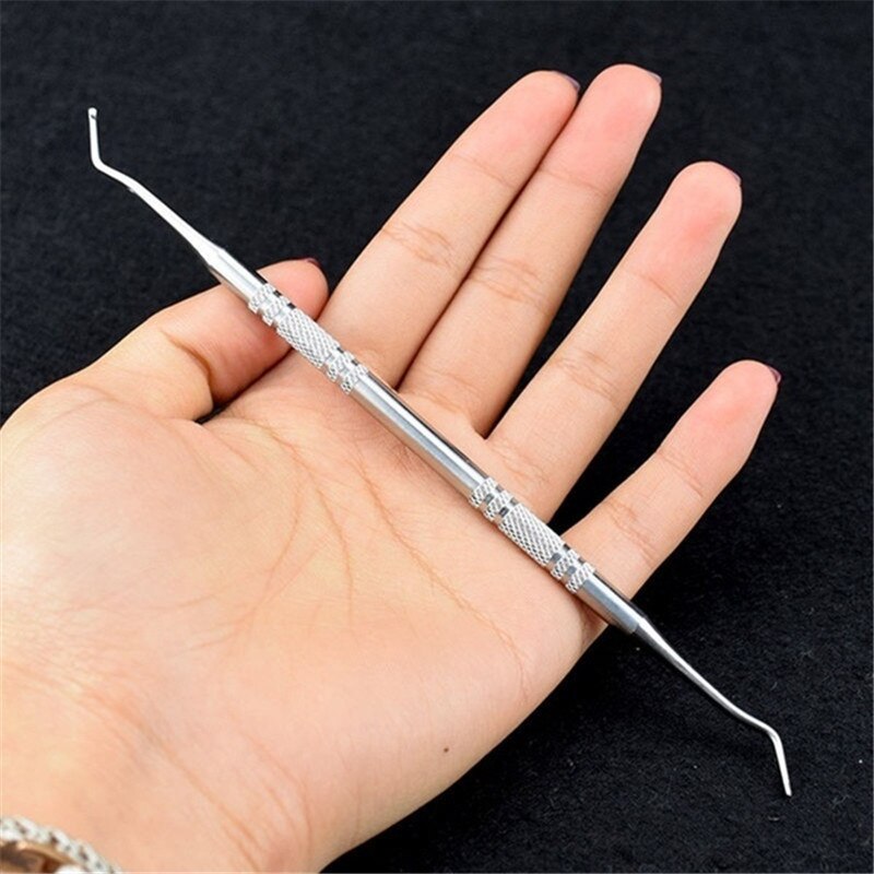 1 ud., elevador de uñas de dedo del pie encarnado, herramienta de corrección de archivos, herramienta de pedicura de doble extremo, herramienta de cuidado de las uñas del pie