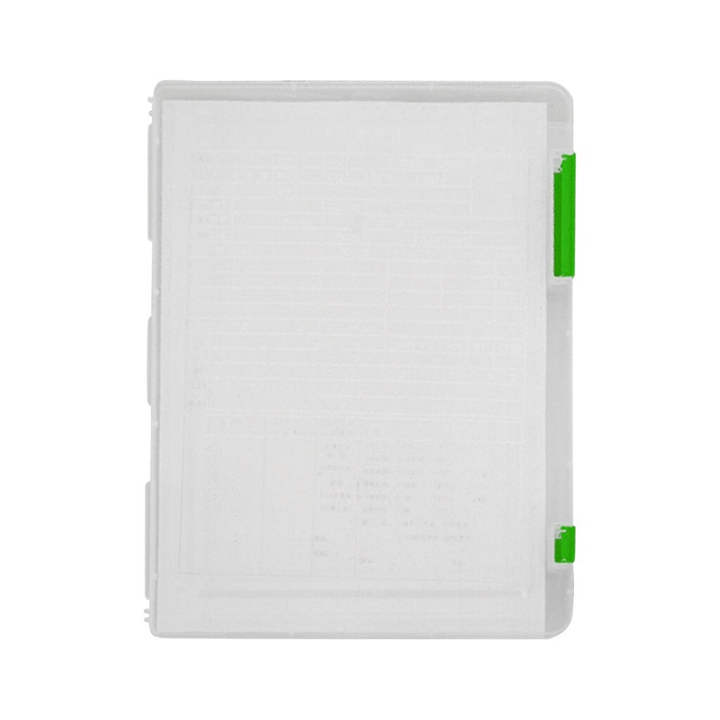 Caja de almacenamiento transparente A4 de plástico transparente para documentos, estuche de almacenamiento práctico, impermeable, ahorro de espacio: Green 