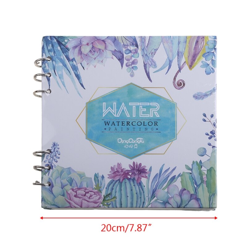 300g/m2 Watercolor Paper 20 Sheet Painted Water Color Painting Book U4LD