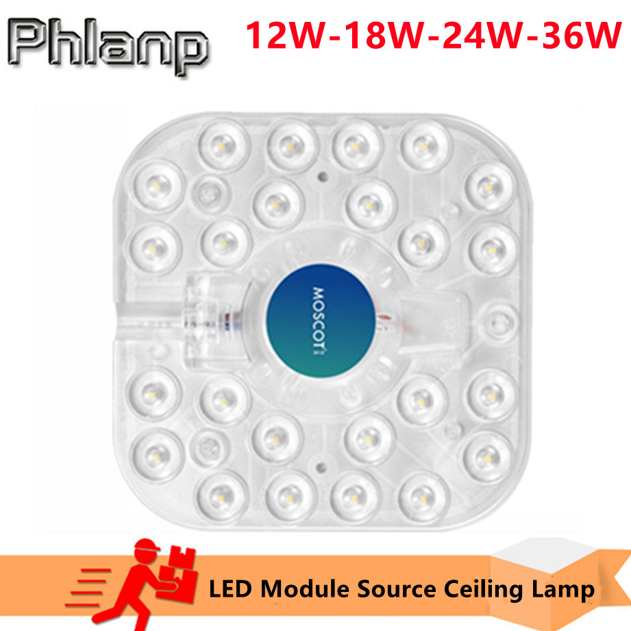 220V Led Module Lichtbron Plafond Lamp Indoor Plafond Lichtbron 12W 18W 24W 36W Remould led Hoge Helderheid Verlichting Met Magneet