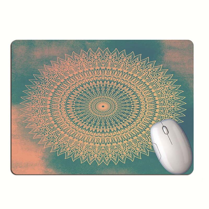 Gradiënt Kleur Mandala Muismat Student Computer Muis Antislip Notebook Pad Kantoor Toetsenbord Bescherming Pad Tafel Mat: 1PC A