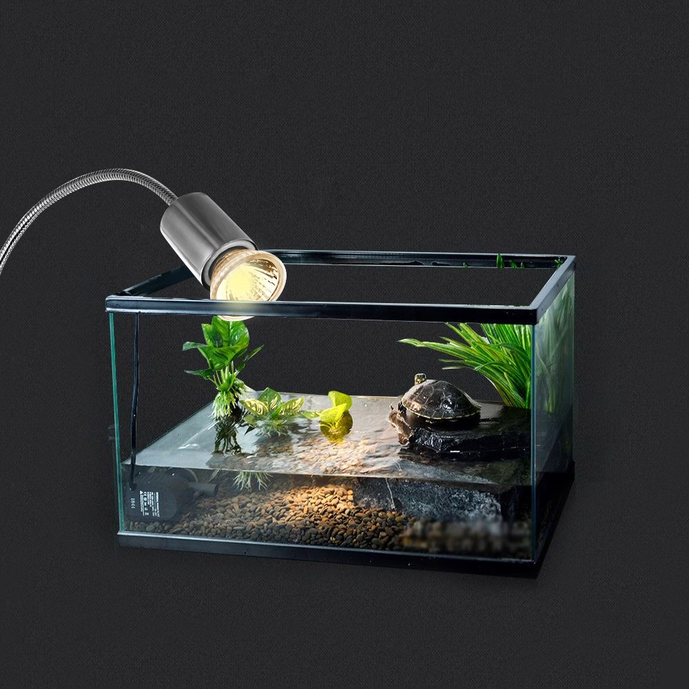 Terrarium Reptiles Lizard Turtle Basking Lamp 110-240V Halogen Pet Heat Lamp UVA UVB Basking Lamp Heater Lighting for Turtles