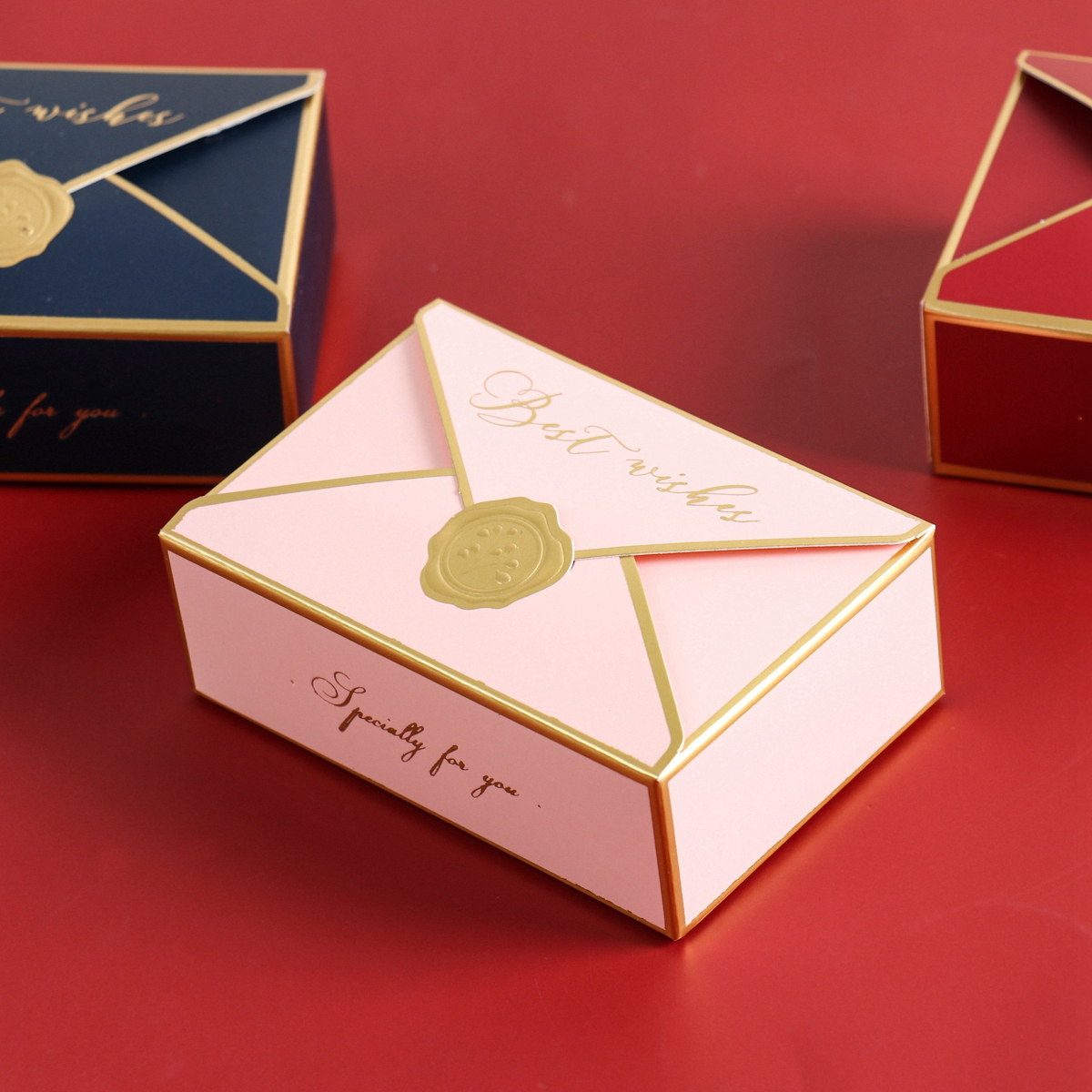 5PCS Envelope Shape Box Packaging Wedding Candy Boxes DIY Favors Birthday Party Decoration Kids Baby Shower Candy Bags