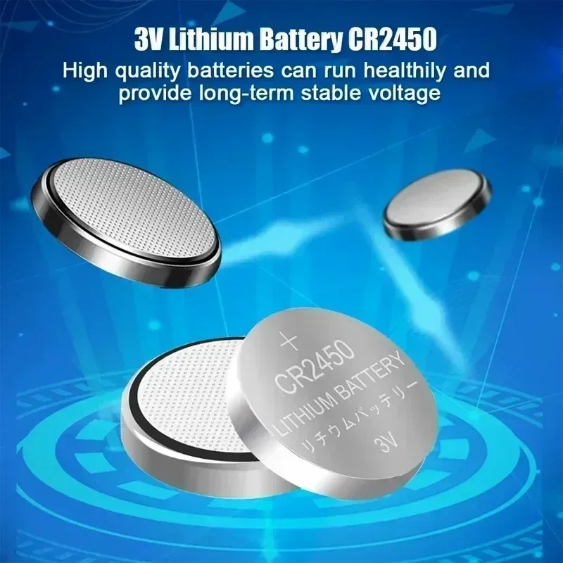 3V CR2450 Watch Buttom Battery KCR2450 5029LC LM2450 DL2450 ECR2450 BR2450 CR 2450 3V 600mAh Lithium Coin Cell Batteries