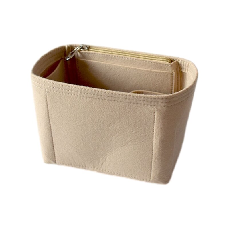 Fits For Sangle Bucket Girl Toiletry Storage Bags Felt Makeup Bag Organizer Insert Bag Organizer Insert Travel Cosmetic Bag