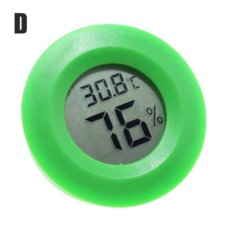 Mini Lcd Thermometer Hygrometer Praktische Digitale Indoor Lcd Hygrometer Vochtigheid Ronde Display Thermometer Panelen Tempera T9Y3: D