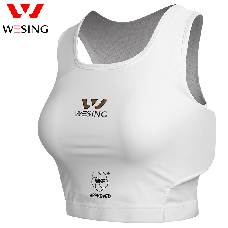 Wesing mujeres Karate Protector de pecho de de la WKF aprobado pecho guardia Protector para kárate equipos Mujer