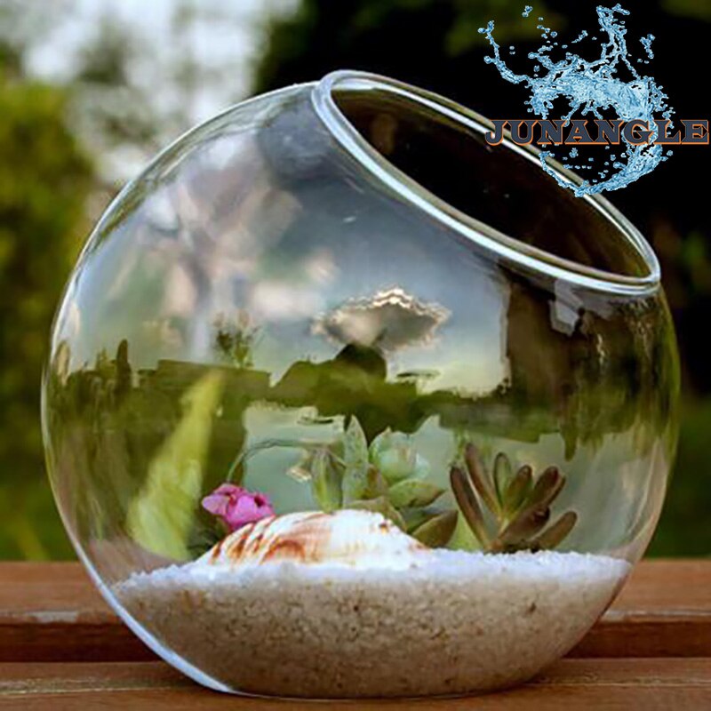 Vase rond en verre biseauté, style européen, Mini aquarium, décoration de maison, artisanat , exquis et esthétique,